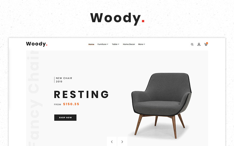 Woody Furniture Morden Responsive Store PrestaShop Theme