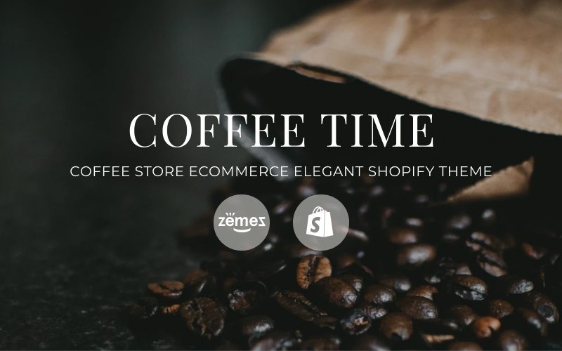 кофейня электронная коммерция элегантная тема shopify