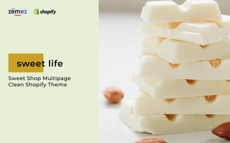 сладкий магазин многостраничный чистый shopify тема