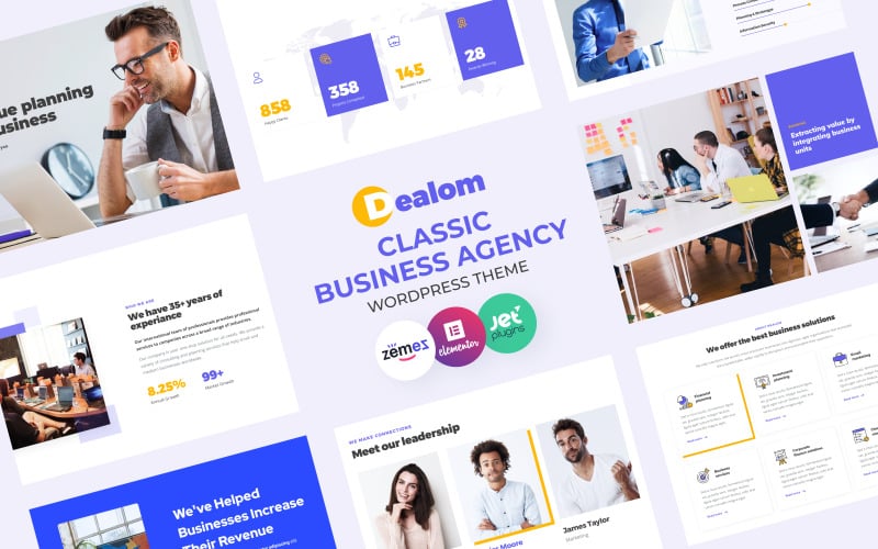 классическое бизнес-агентство wordpress elementor theme
