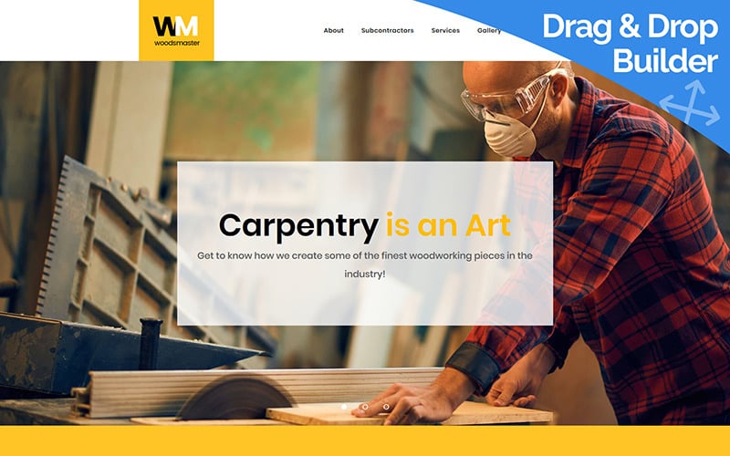 шаблон carpenter &amp; handyman moto cms 3