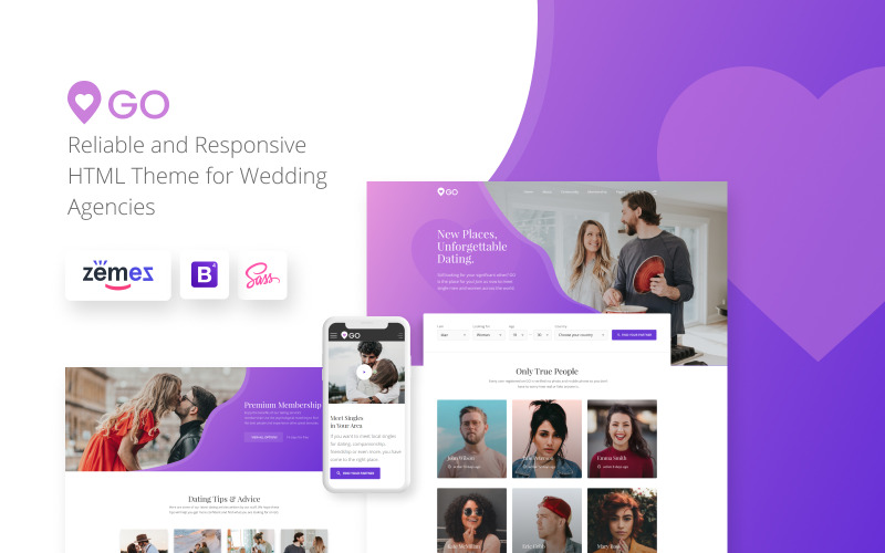 dating agency элегантный многостраничный html шаблон сайта