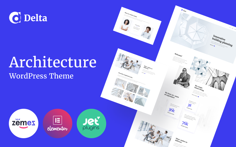архитектура минимальная тема wordpress elementor