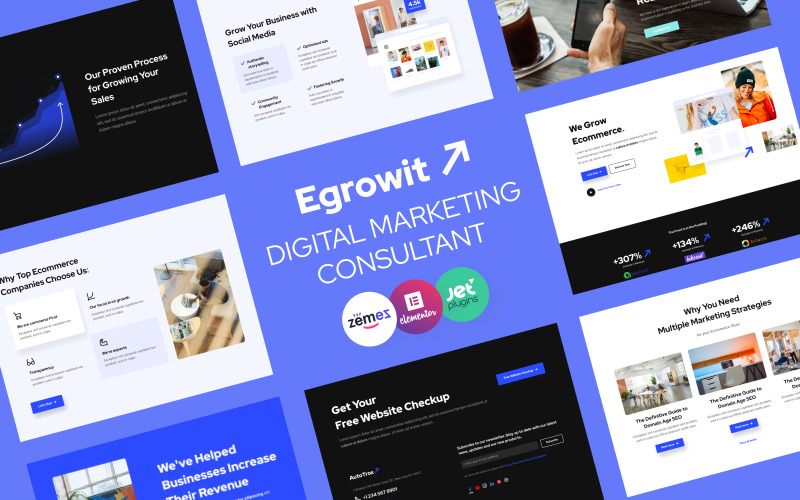 консультант по цифровому маркетингу wordpress elementor theme