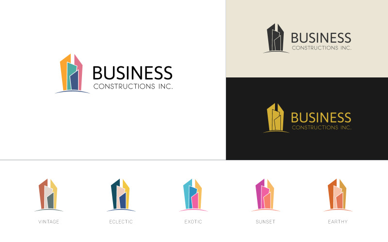 Download Шаблон логотипа "Building Logo Template" / Building Logo Template - Шаблон логотипа на тему графика construction building architecture real estate