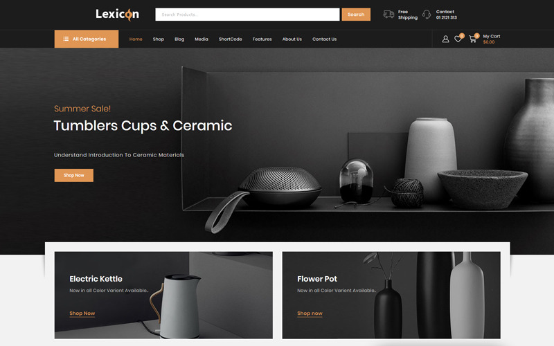 тема art and gallery shop woocommerce