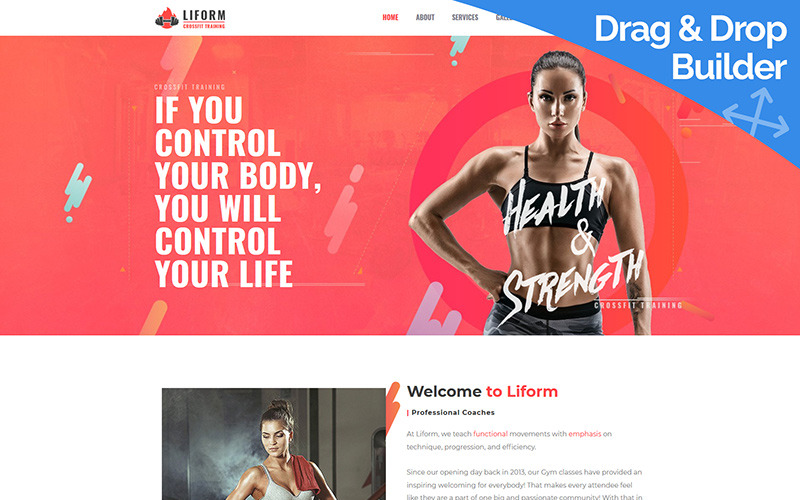 Best Crossfit Moto CMS 3 Template