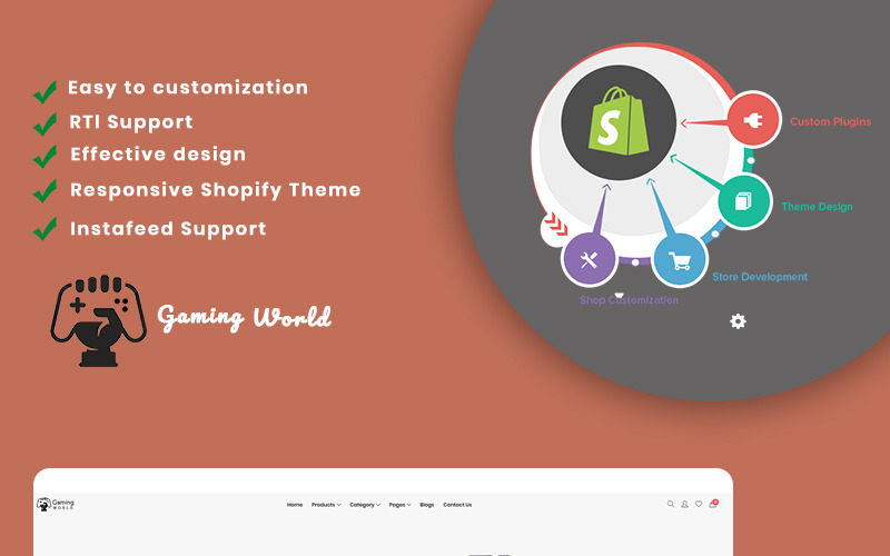 игровая тема shopify