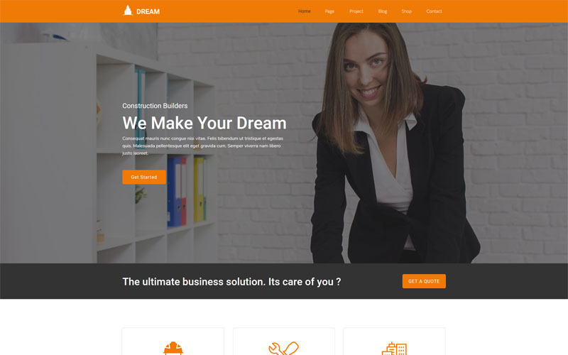 строительная компания muse template