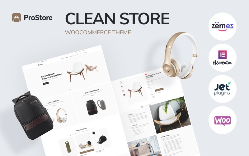 чистый шаблон магазина для woocommerce с темой elementor woocommerce