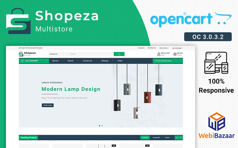 shopeza best electronic theme opencart template
