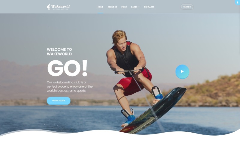 серфинг многостраничный шаблон joomla
