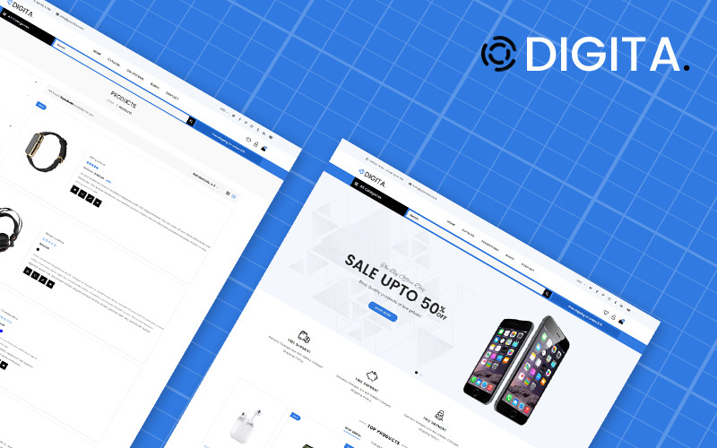магазин электроники ecommerce clear shopify тема