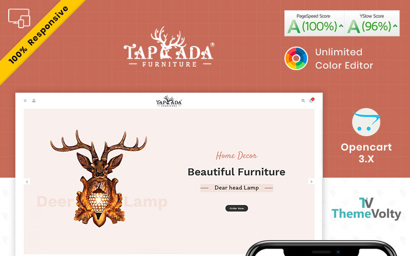 шаблон tapada furniture opencart