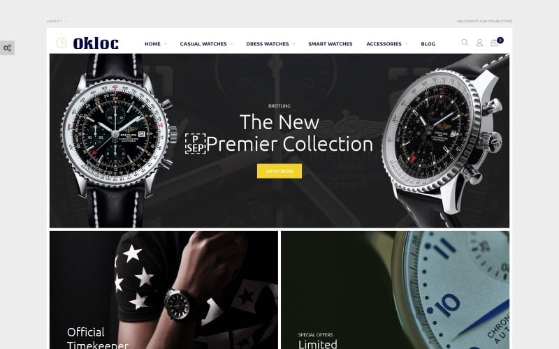Watch Shop Magento Theme