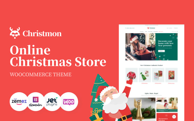 рождественский ремесленный сайт электронной коммерции тема woocommerce