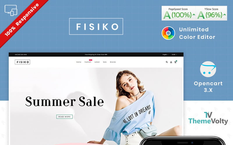 мега модный магазин шаблон opencart