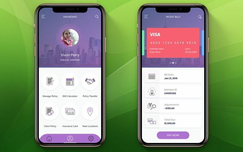 Download UI элементы "Auto Insurance UI Elements" / Auto Insurance UI Elements - UI элементы на тему графика 