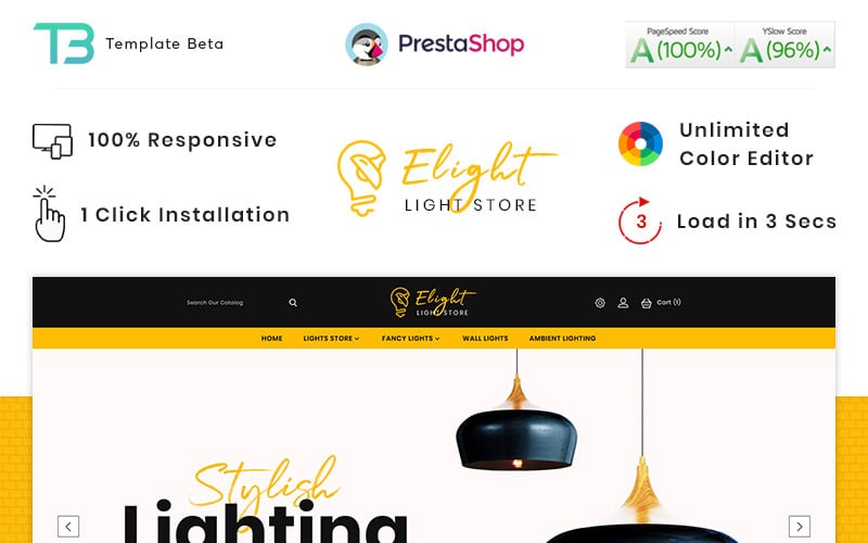 LED Lighting Store PrestaShop Theme