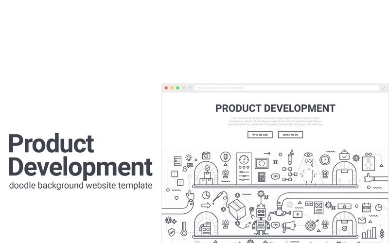 Download Background "Doodle - Product Development Background" / Doodle - Product Development Background - Background на тему графика 