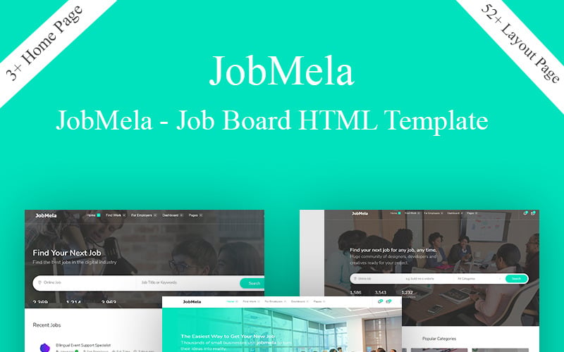 шаблон html5 job board &amp; dashboard
