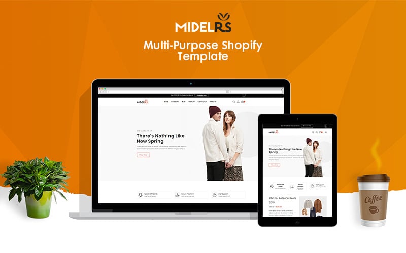 модная тема электронной коммерции shopify