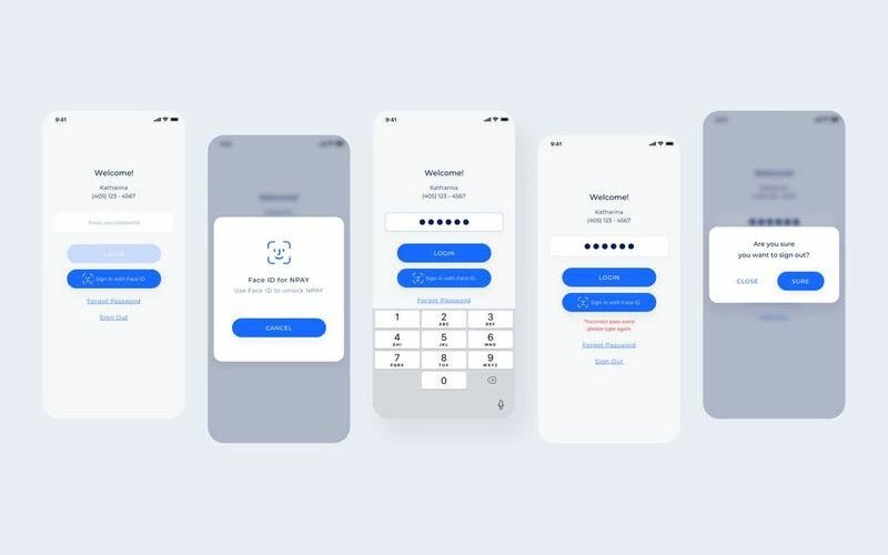 Download UI элементы "Login  Re-Login UI Elements" / Login  Re-Login UI Elements - UI элементы на тему графика 