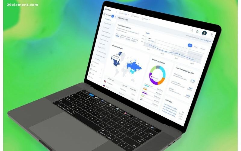 Download UI элементы "Web Analytics Admin Dashboard UI " / Web Analytics Admin Dashboard UI  - UI элементы на тему графика 