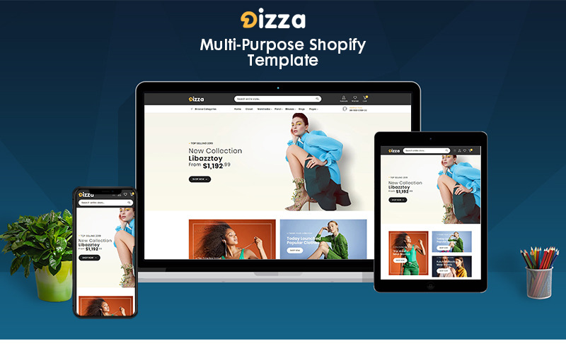 dizza женская мода shopify тема
