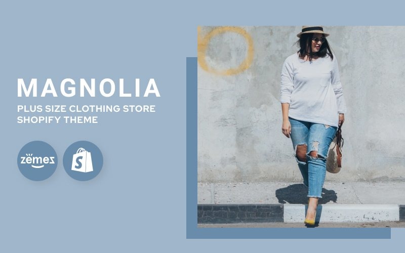 плюс размер магазин одежды shopify тема