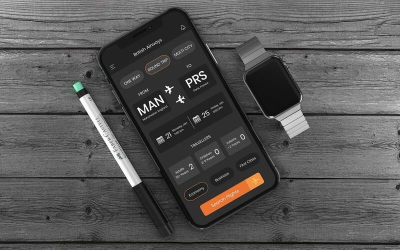 Download UI элементы "Flight Booking 2 UI Elements" / Flight Booking 2 UI Elements - UI элементы на тему графика 