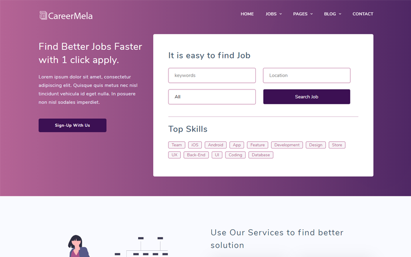 Job portal Website Template