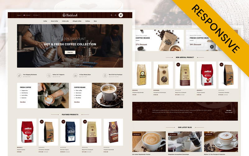 Coffee Store OpenCart Template