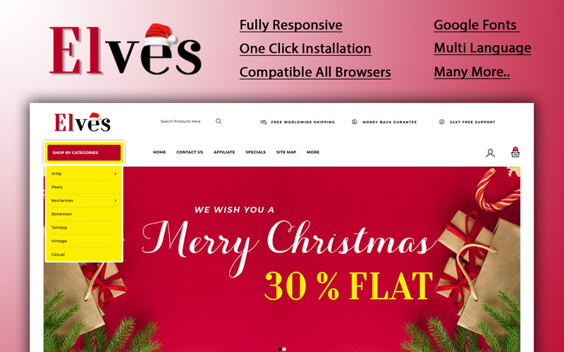 Christmas Store OpenCart Template