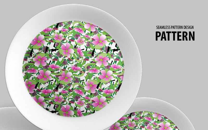 Download Pattern "Flower and branches repeat design Pattern" / Flower and branches repeat design Pattern - Pattern на тему графика green leaf nature plant isolated leaves tree grass garden frame natural symbol environment spring abstract flower flowers blossom pattern beauty
