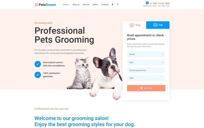 animals &amp; pets многостраничный чистый шаблон joomla
