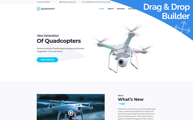 шаблон drone moto cms 3