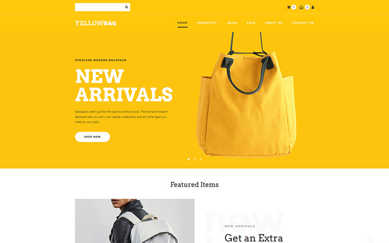 backpacks store motocms ecommerce template