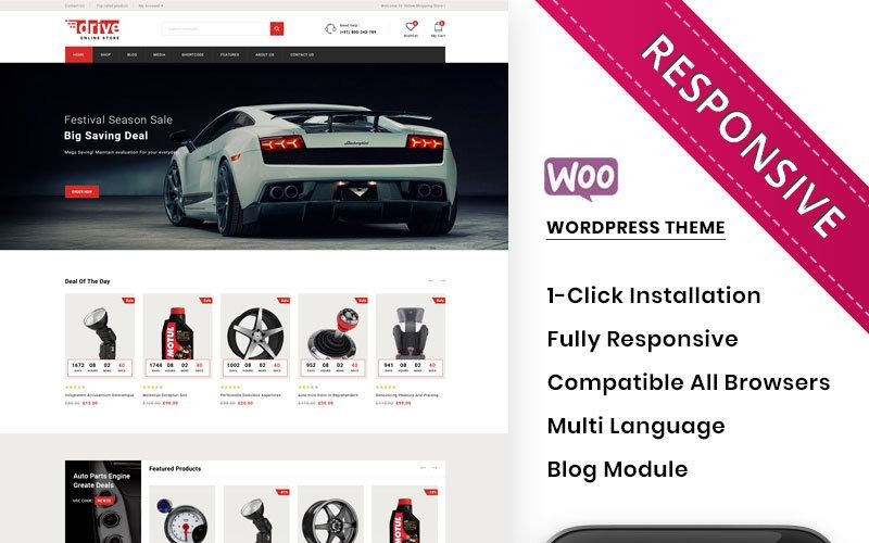интернет-магазин autoparts store premium woocommerce theme