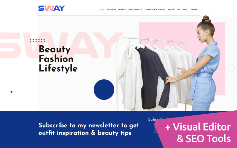 Influencer Moto CMS 3 Template
