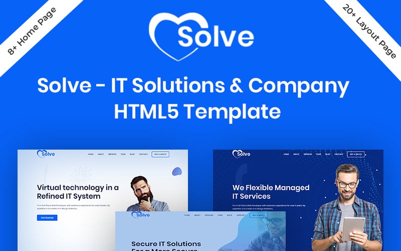 it solutions &amp; company html5 шаблон веб-сайта
