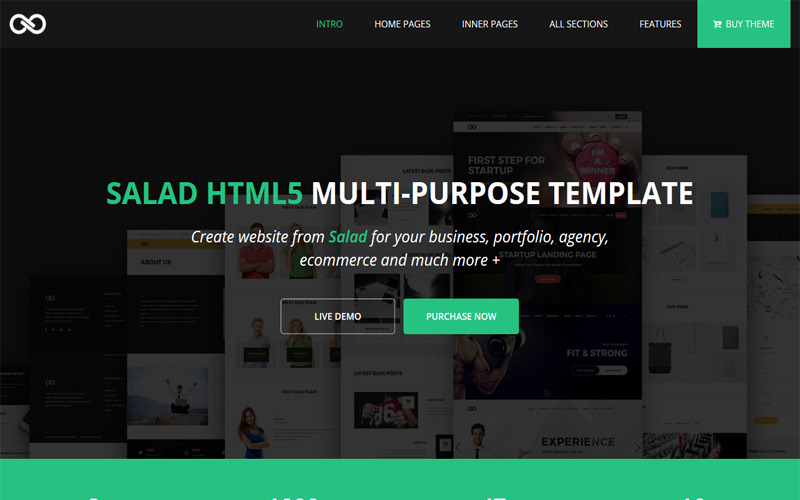 Salad – Multipurpose HTML Website Template