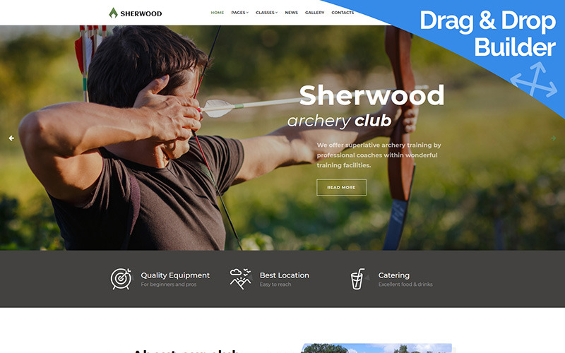 шаблон archery moto cms 3