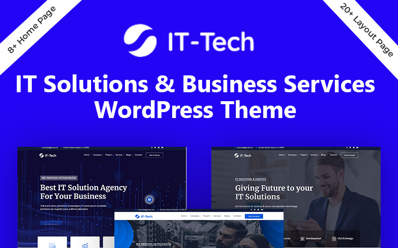 tech it solution &amp; business service wordpress тема