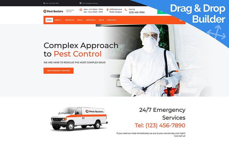 pest control moto cms 3 шаблон
