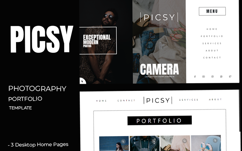 Photography Portfolio HTML Website Template