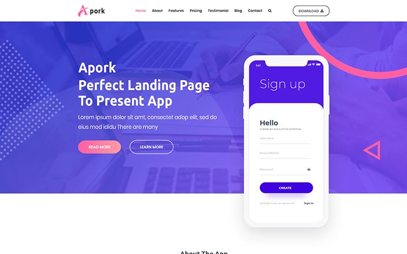 Product Landing WordPress Theme