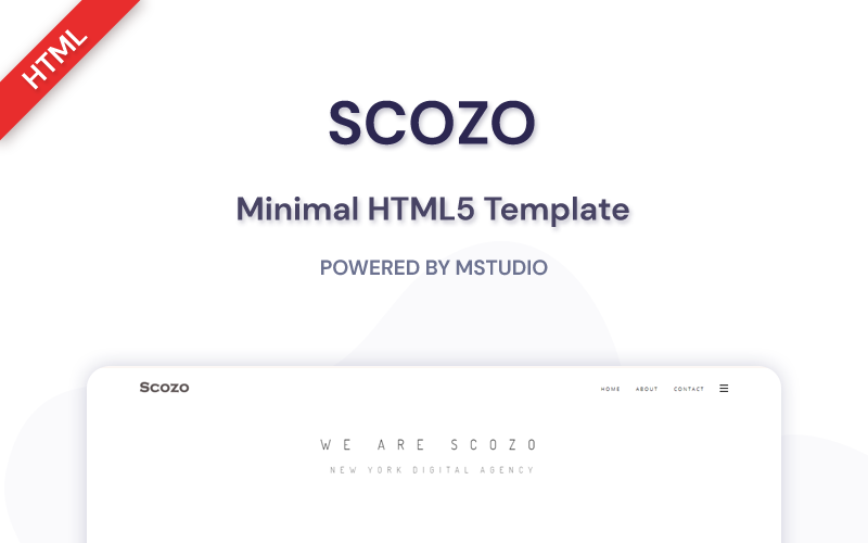 минимальный шаблон сайта html5