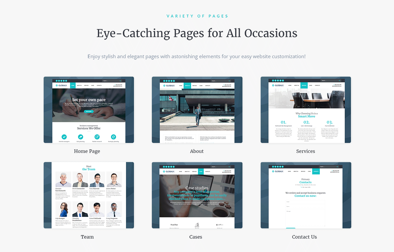 бизнес многофункциональная современная тема wordpress elementor theme