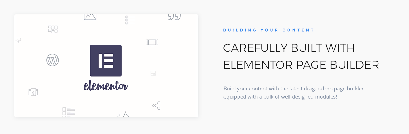 музыка одна страница современная тема wordpress elementor
